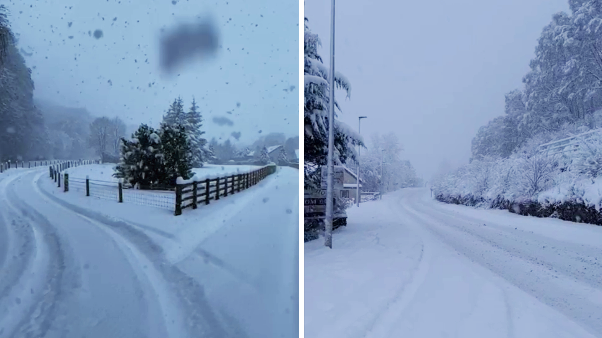 An amber snow warning has been issued across the north of Scotland.