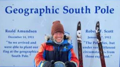 Orkney adventurer Ben Weber reaches South Pole after 58-day snow trek for Cancer Research UK