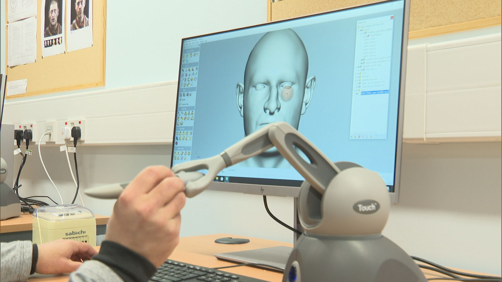 Dr Tobias Houlton reconstructed 'Balmore Man's' face at Dundee University.