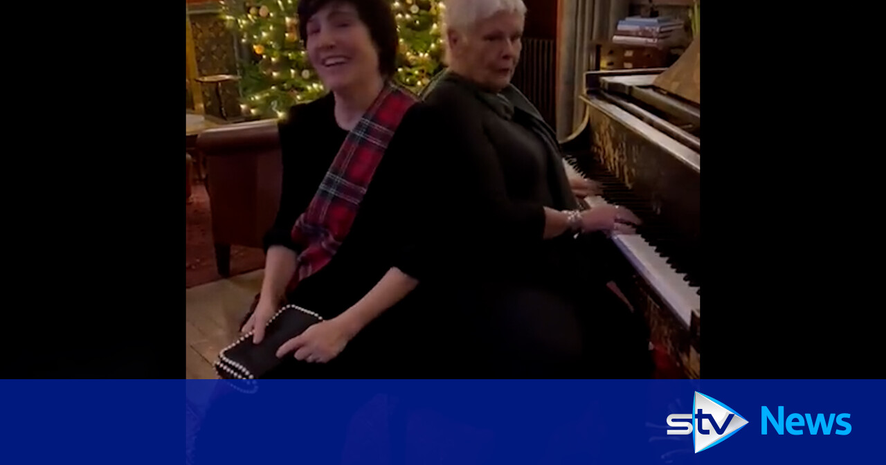 Dame Judi Dench and Sharleen Spiteri sing Abba hit Waterloo at Hogmanay