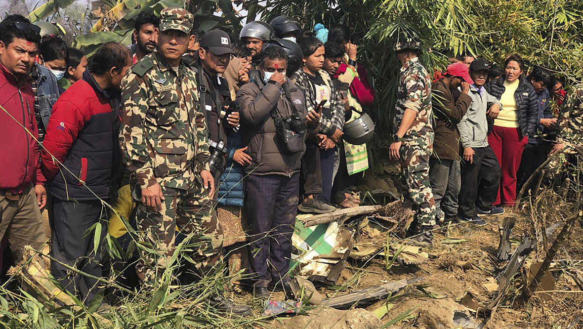 At least 32 people killed in plane crash in Pokhara, central Nepal