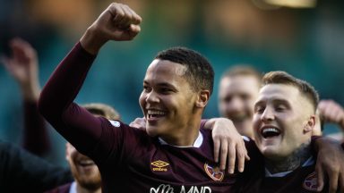 Hearts defender Toby Sibbick relished goal that shut the Hibs fans up