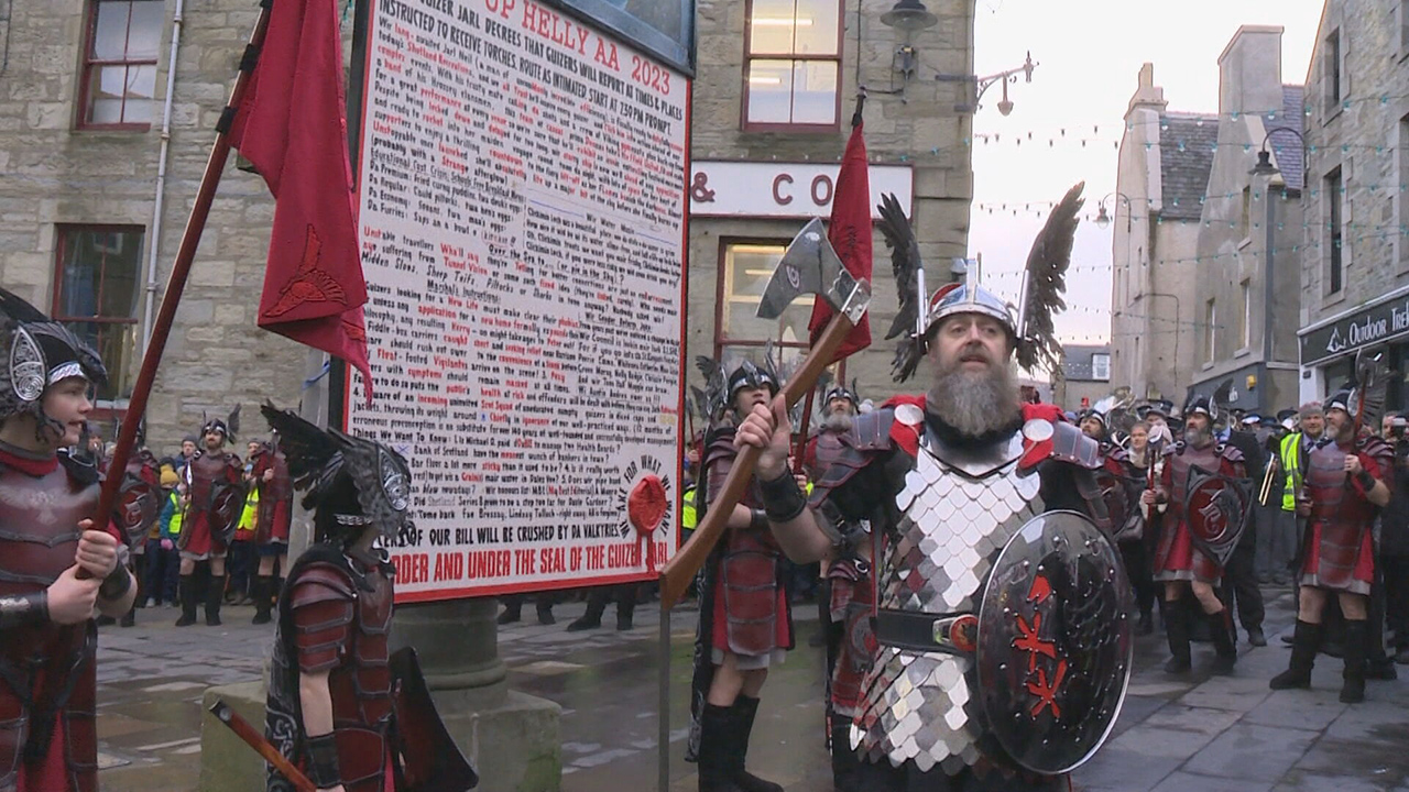 The 2023 Up Helly Aa celebrations have started in Shetland 