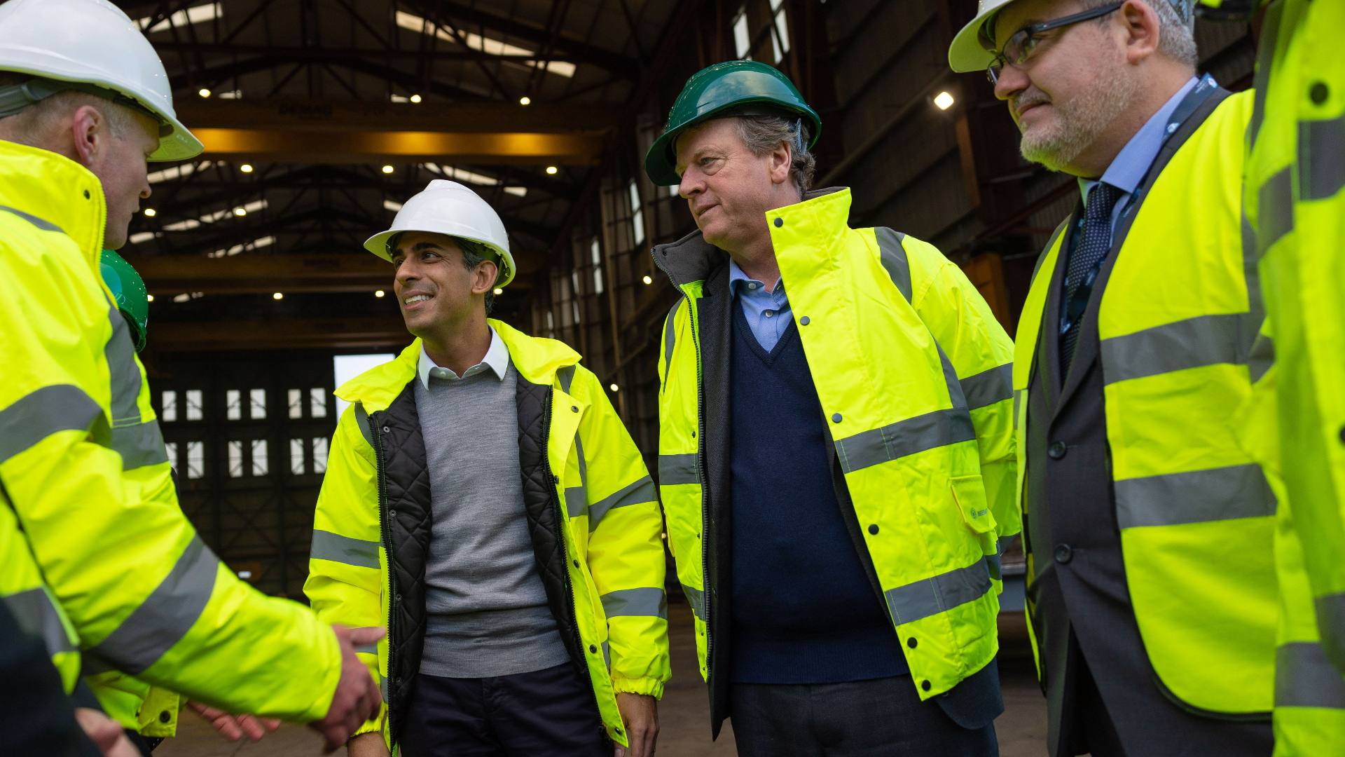 Rishi Sunak with Scotland secretary Alister Jack during his first visit to Scotland as PM.