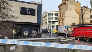 Cyclist in hospital after being hit by HGV in Broomielaw crash as Glasgow city centre streets closed