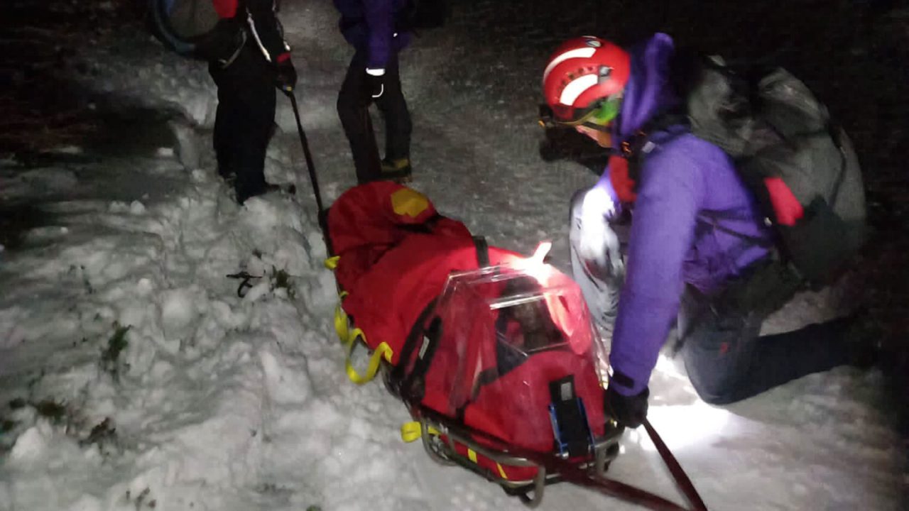 Woman airlifted to hospital after injury on Tinto Hill amid wintry conditions