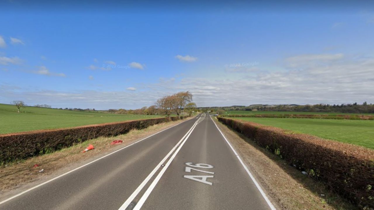 Pensioner killed and two others taken to hospital after two-car crash on A76 near Catrine, Ayrshire