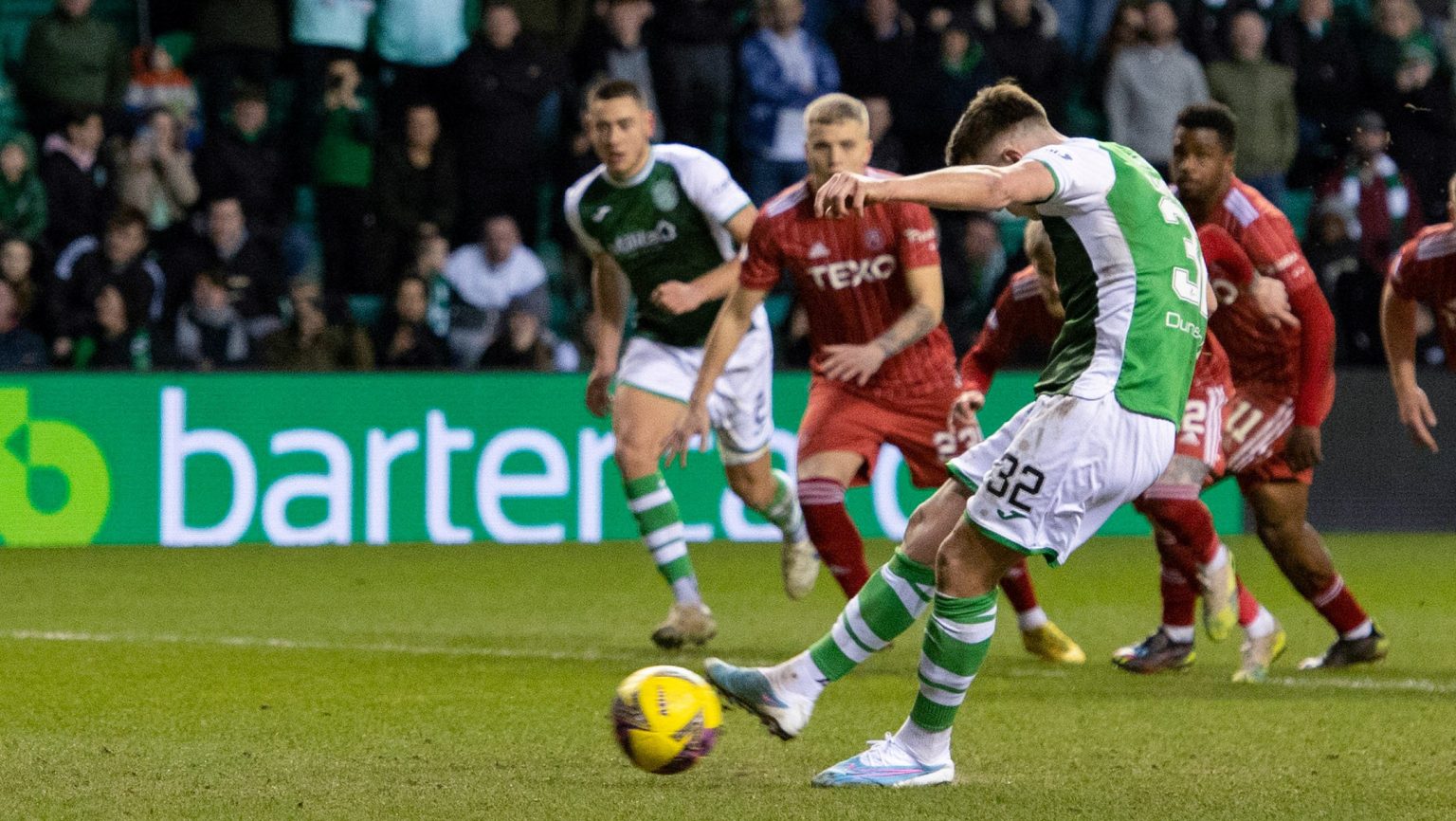 Josh Campbell thankful for penalty duties to complete Hibernian hattrick STV News
