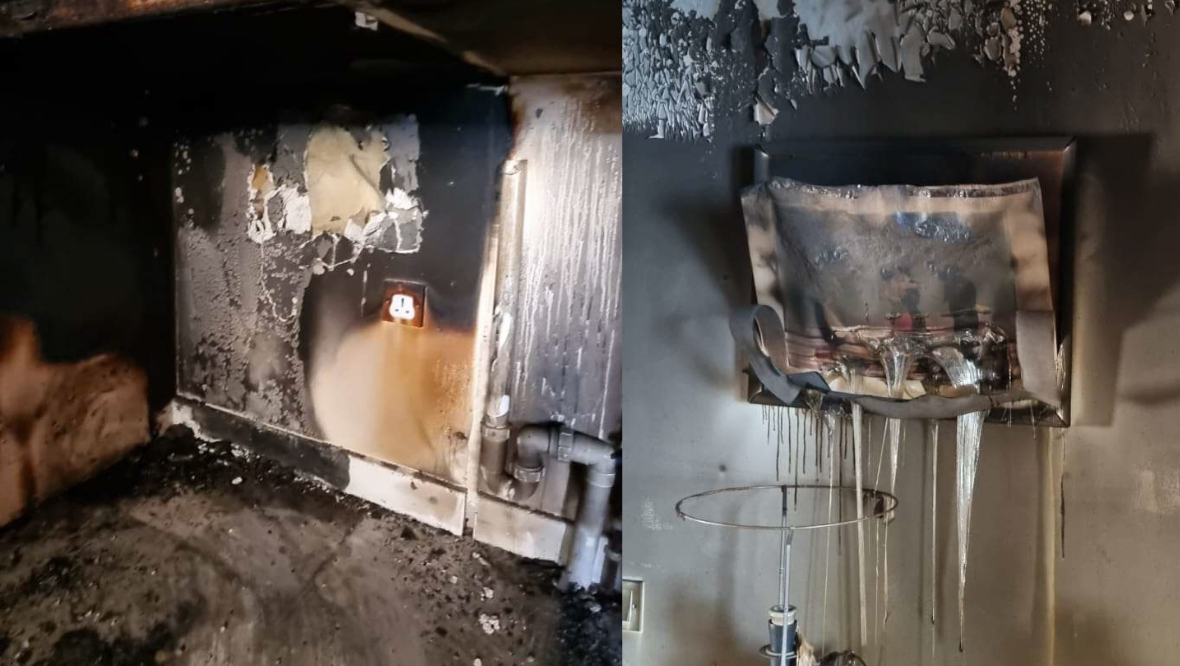 The fire ripped through the house after staring in the kitchen. 