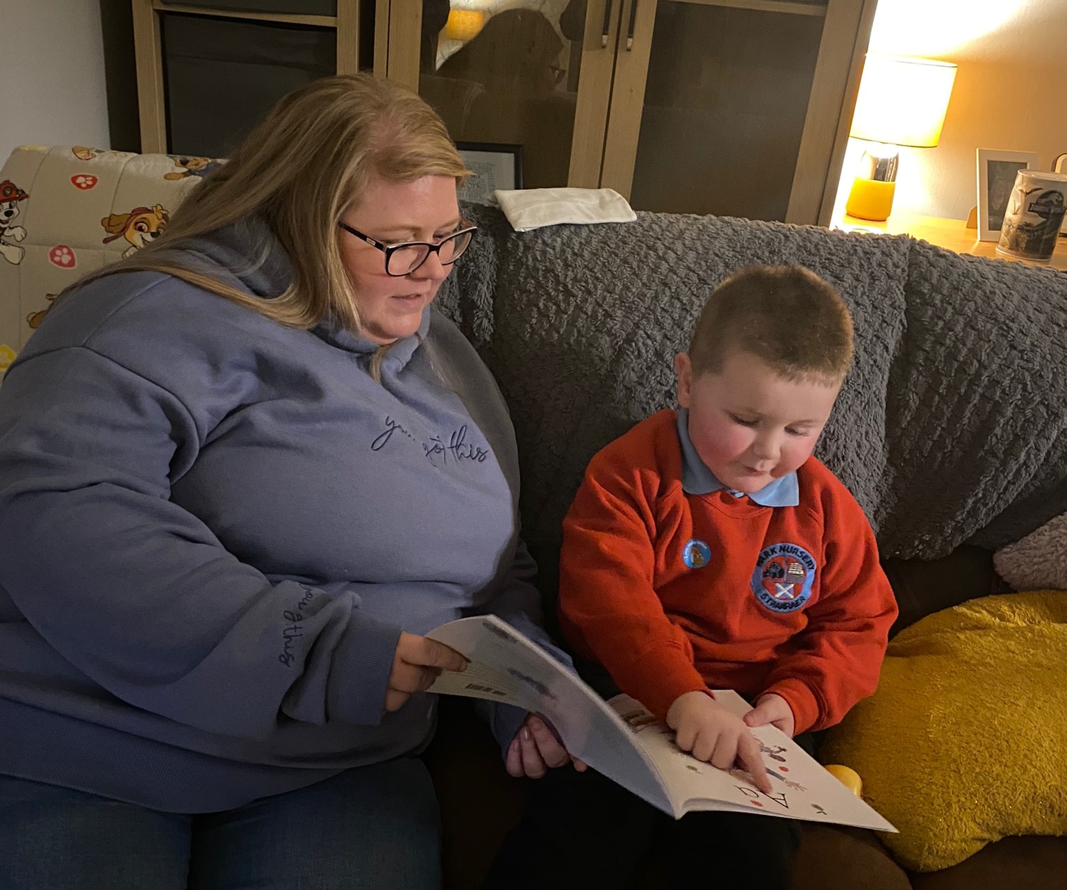 Wheatley Homes South customer Lyndsay Calderwood and son Alfie.