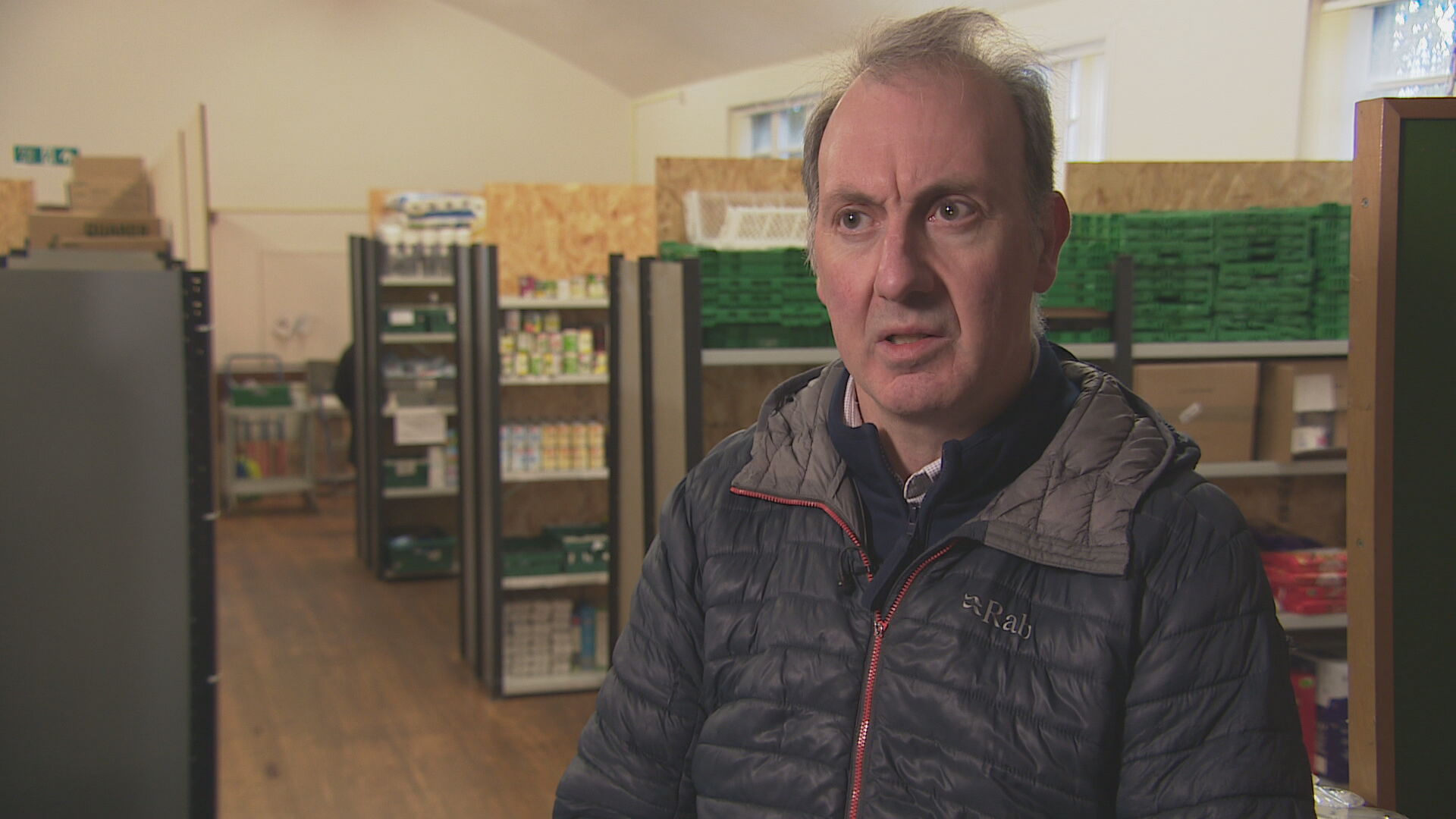 Ian Campbell is seeing huge demand at Kirkcaldy Food Bank.