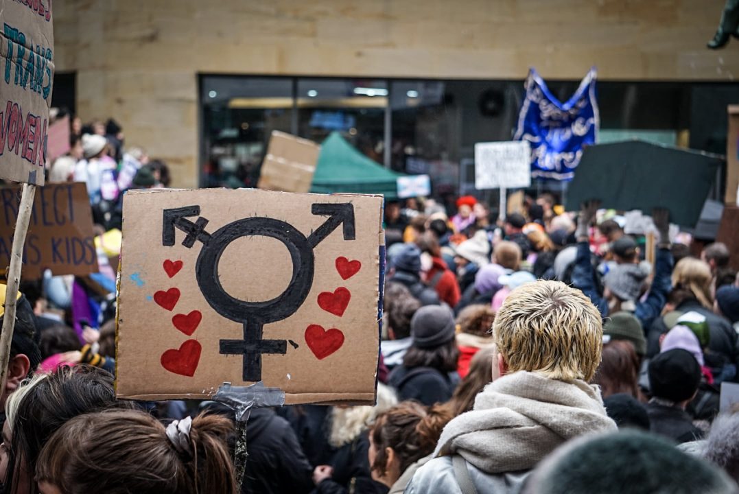Police Scotland launches probe into ‘hateful sign’ calling for ‘decapitation’ at gender rally in Glasgow