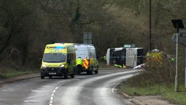 No fatalities after double-decker bus carrying 70 passengers crashes on A39 in Somerset