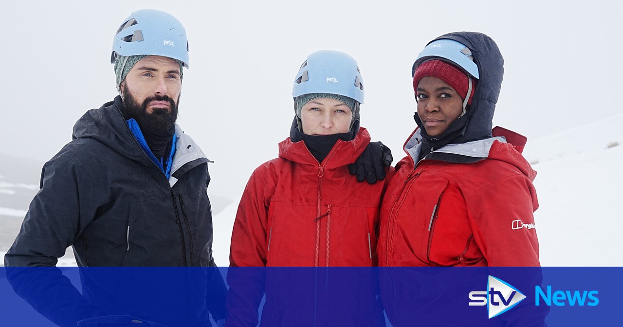 Rylan Clark, Emma Willis and Oti Mabuse’s trek halted by weather