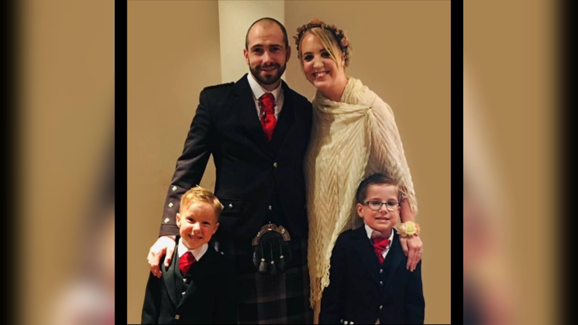 Barry Martin, his wife Shelley, and their twin sons Oliver and Daniel.