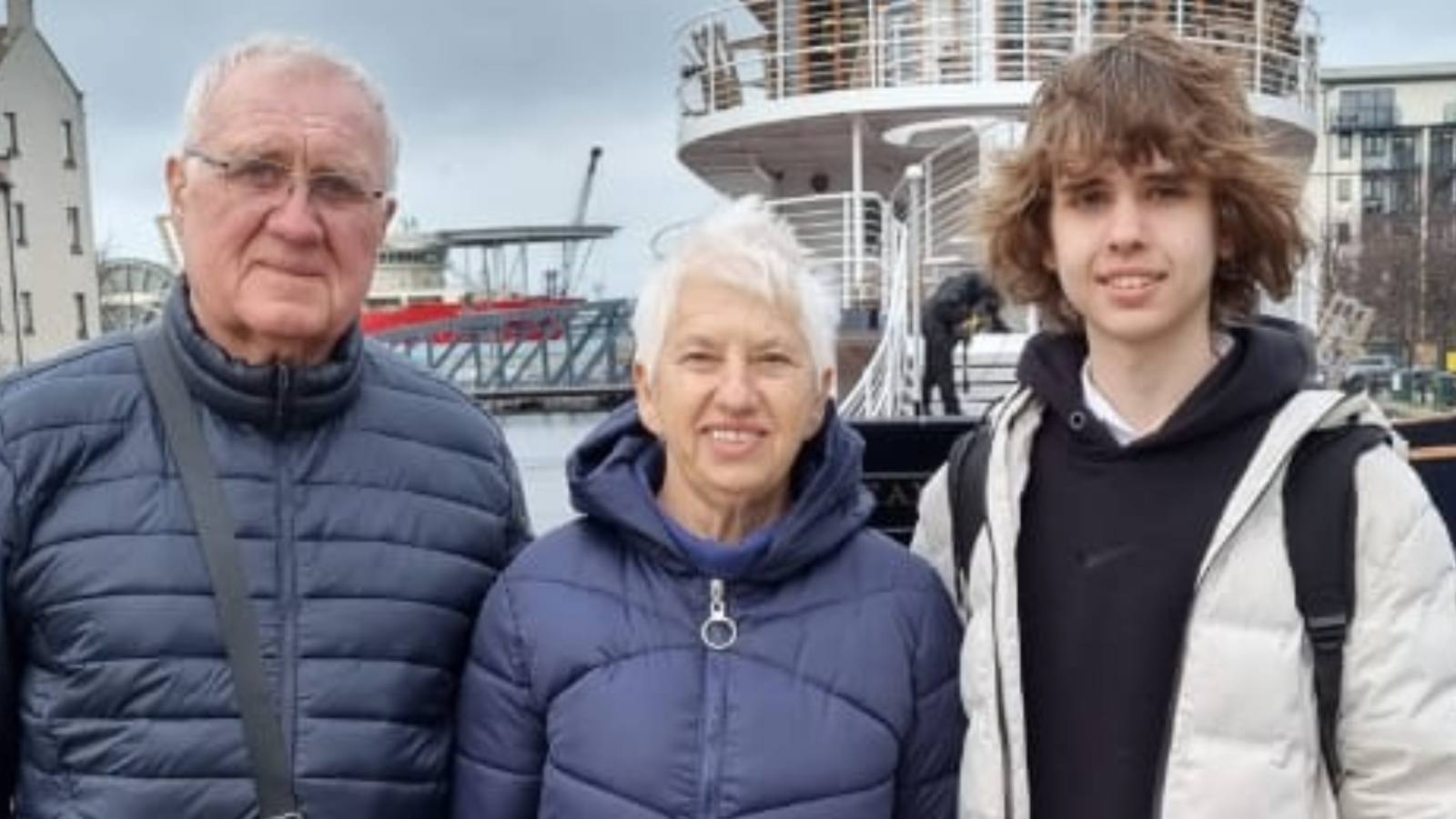 Vovo with his grandparents.