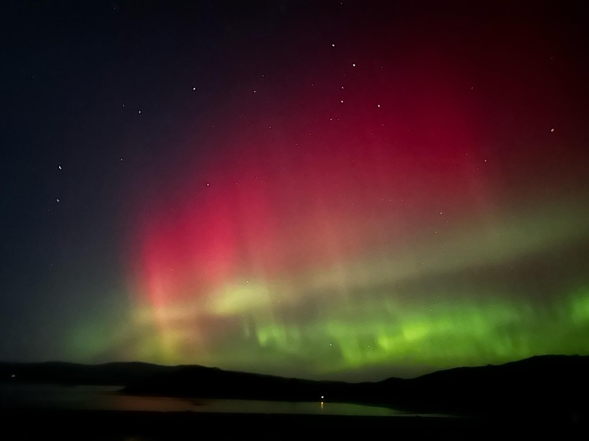 Northern Lights in Argyll in February.