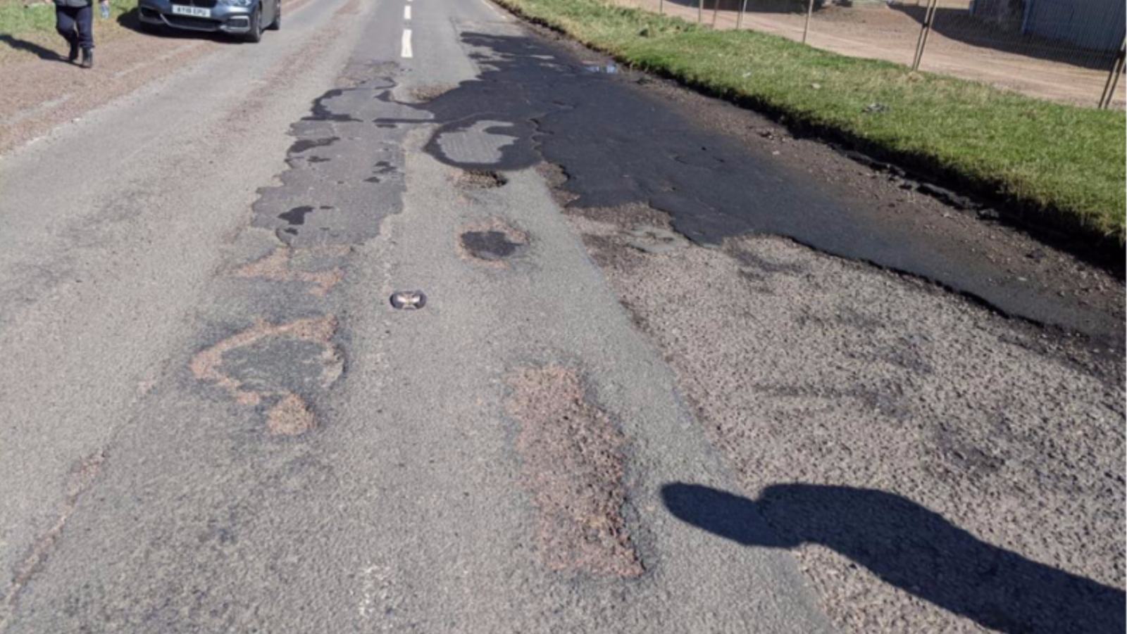 The condition of Edinburgh Road where the accident occurred.