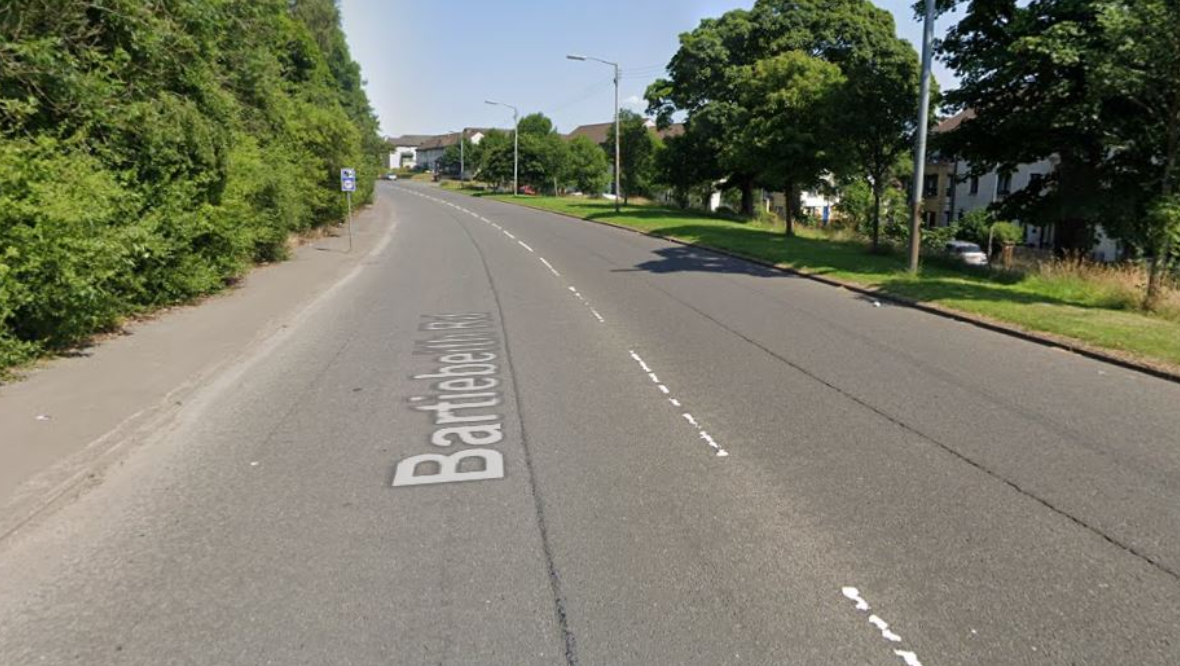 Man killed while walking dog after being hit by car on Bartiebeith Road in Glasgow