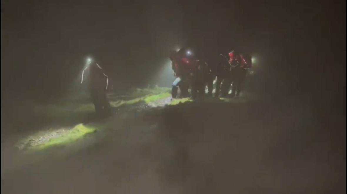 The walker had suffered a broken ankle. (Image: Tweed Valley Mountain Rescue)