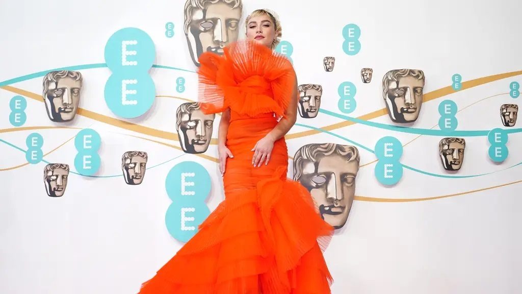 In Pictures: Florence Pugh leads fashionable arrivals on Baftas red carpet