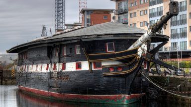 HMS Unicorn: Scotland’s oldest ship reopens as museum in Dundee after £100,000 revamp