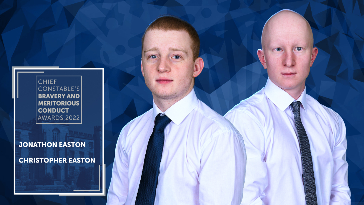 Twins Jonathon and Christopher Easton saved a girl from drowning in South Ayrshire in July 2021.