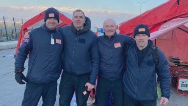 Scots firefighters return from earthquake relief in Turkey