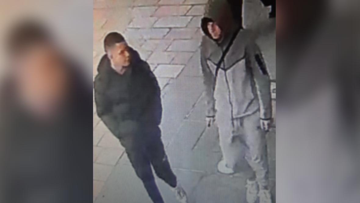 CCTV images released of two men after city centre robbery