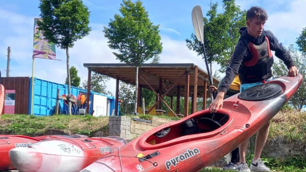 Lewis was a trainee instructor at the Bridge 8 Hub and Paddle Cafe. 