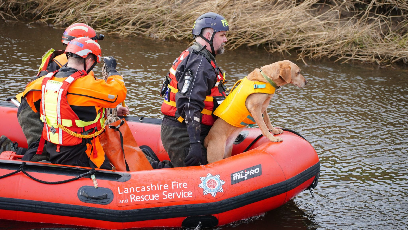 Police search on River Wyre for Nicola Bulley.