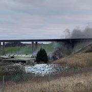 Stretch of M90 closed in both directions after explosion at Perth