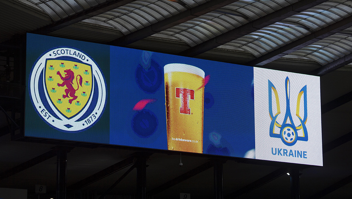 First Minister John Swinney insisted the government was not planning to review the current ban on alcohol at Scottish football games.