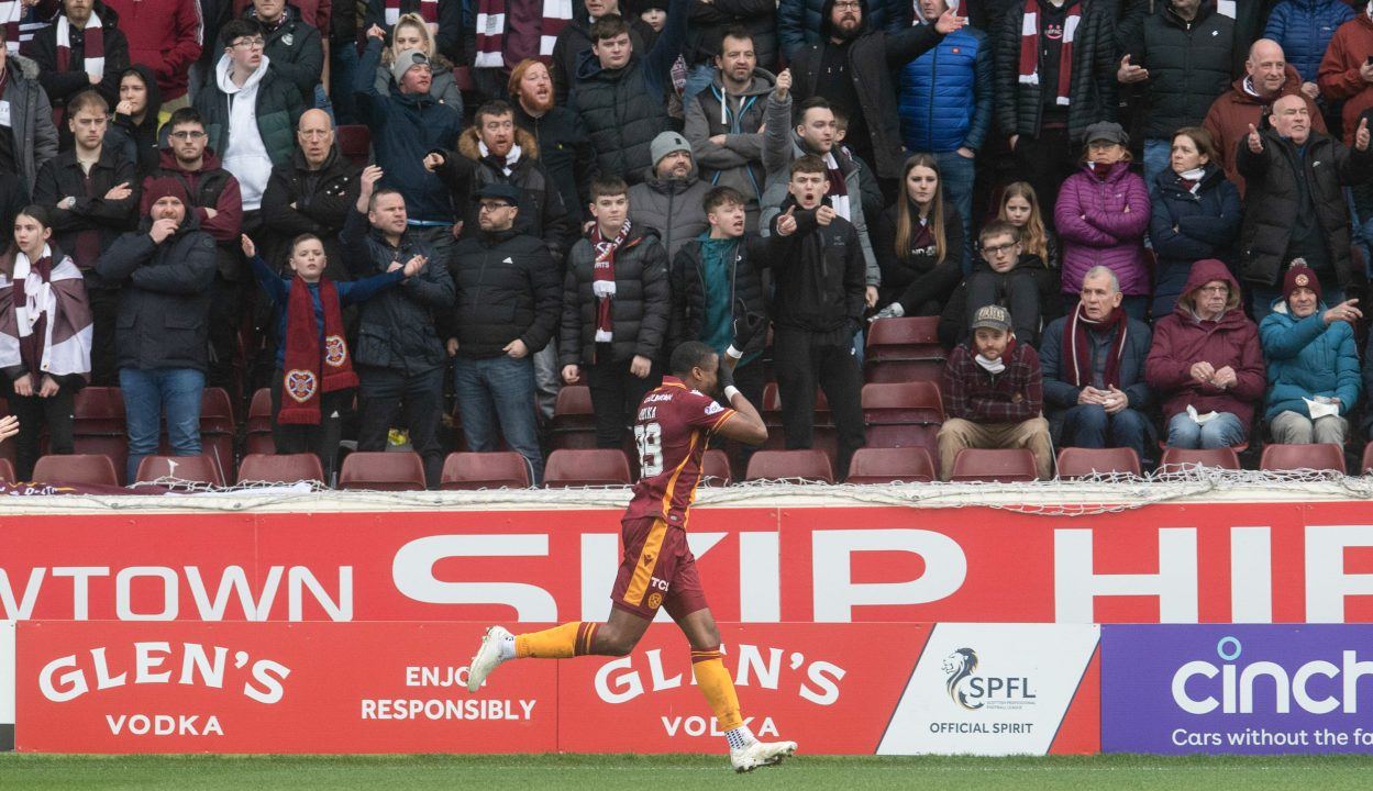 Motherwell beat Hearts to record consecutive wins under Kettlewell