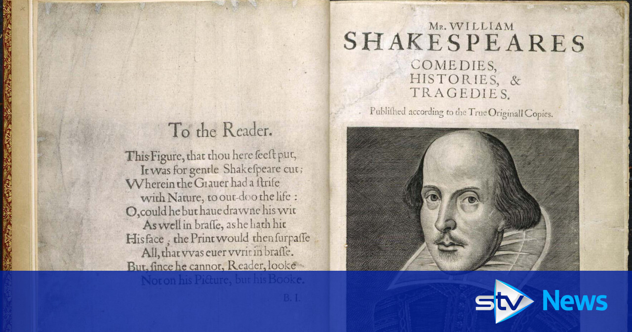 Copies of first edition Shakespeare to go on display across Scotland