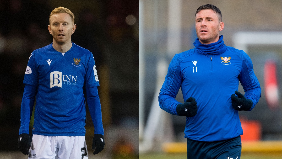 St Johnstone send Ali Crawford and Michael O’Halloran on loan to Championship for rest of season