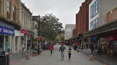 Teenagers arrested after being found with knife in Kilmarnock town centre