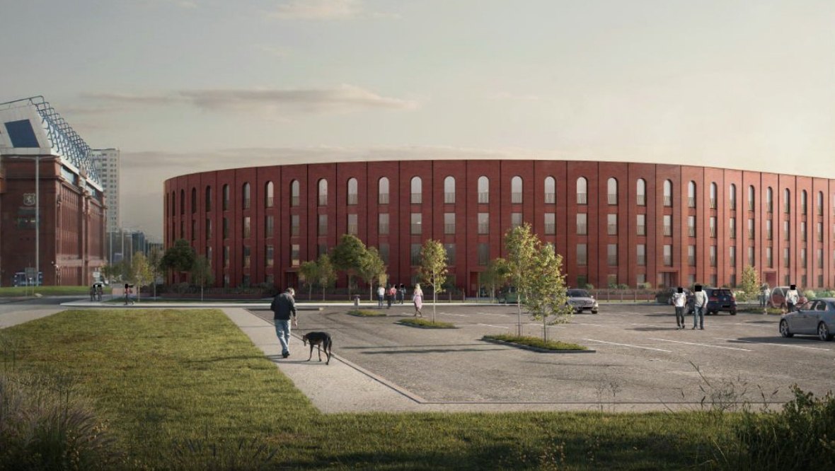 Plans to build ‘unusual’ flats next to Ibrox Stadium given go ahead