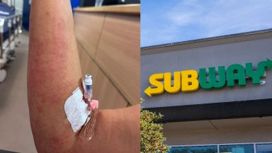 Woman taken to hospital after biting into Subway sandwich delivered by Edinburgh store