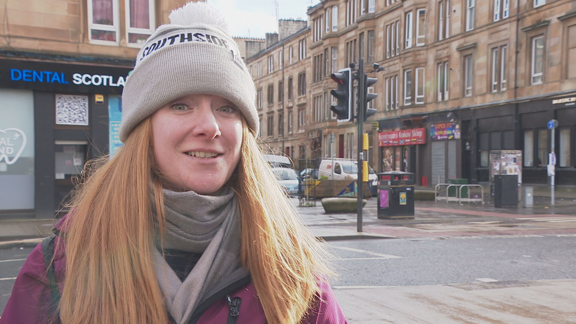 One Govanhill resident said she was happy to see her 'putting her mental health first'. 