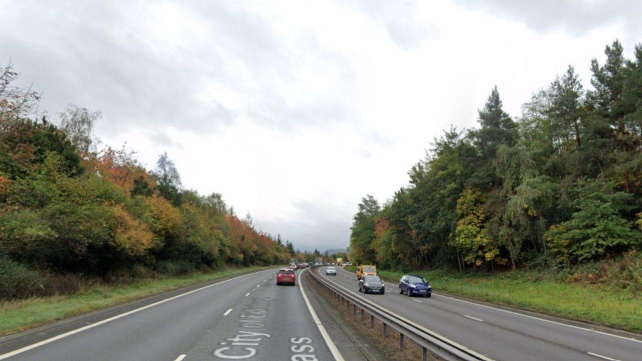 Three people rushed to hospital and man charged after crash between car and lorry on A720 Edinburgh City Bypass
