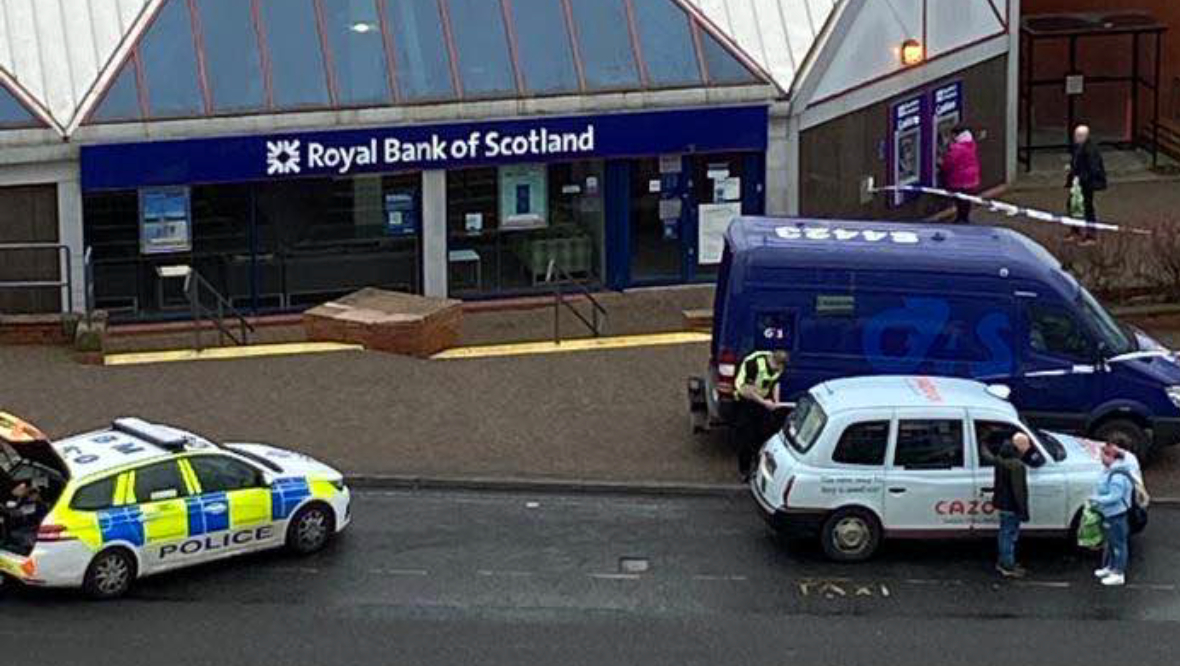 Police hunt bank robbers after RBS targeted in raid at Parkhead Forge
