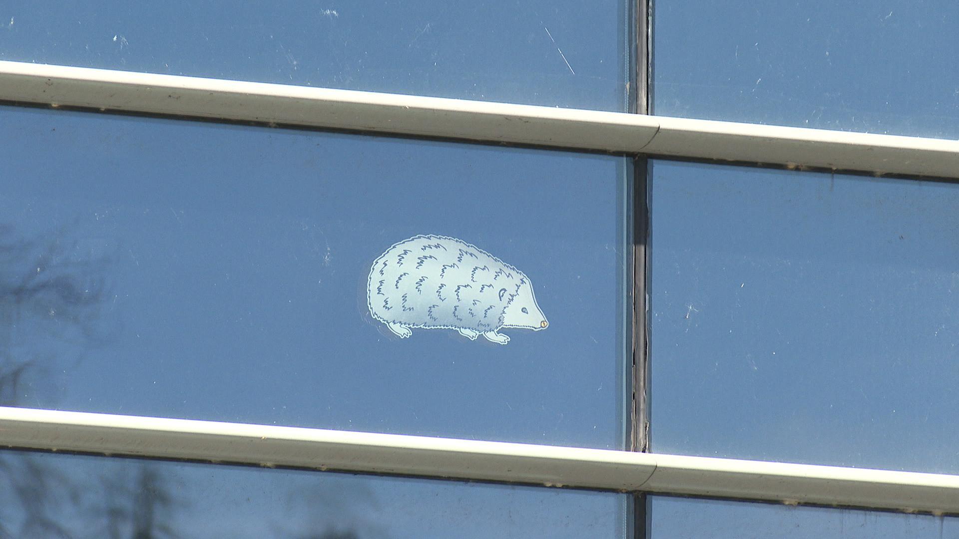 Those who lost their lives are remembered in a series of memorial windows.