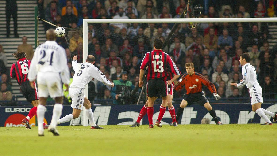 Zinedane Zidane scored one of the all-time great Hampden goals in the 2002 Champions League final.
