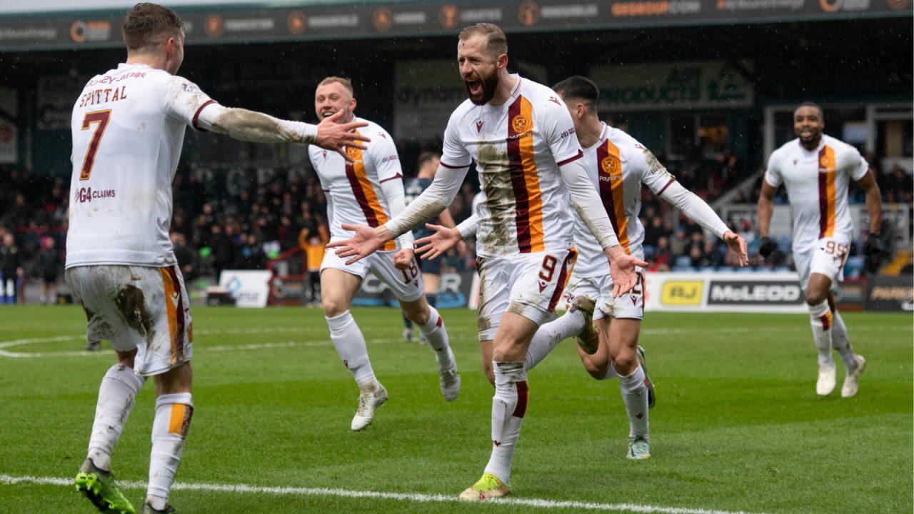 Motherwell striker Kevin van Veen proves the scourge of Ross County once again