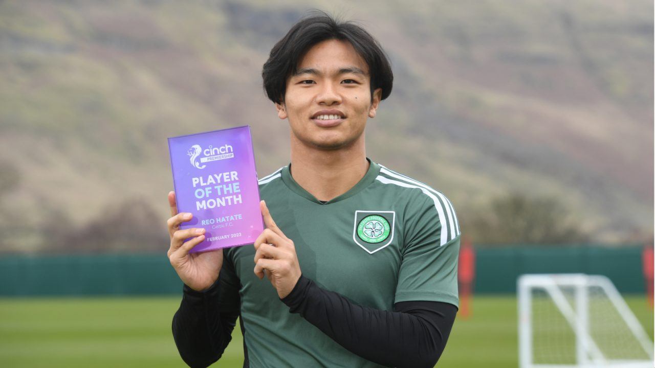 Celtic star Reo Hatate named Premiership player of the month for February