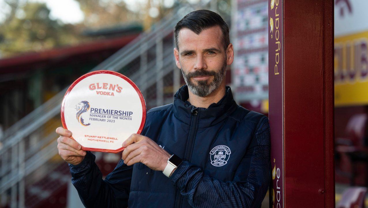 Motherwell boss Stuart Kettlewell wins February Manager of the Month
