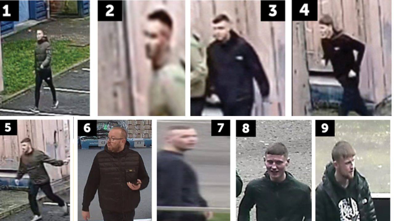 Police probing disorder at Rangers v Celtic Scottish League Cup final release images of 11 men