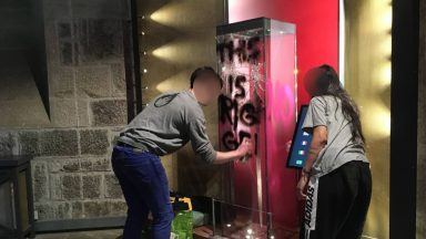 Climate activists smash glass case holding William Wallace’s sword at the Wallace Monument in Stirling