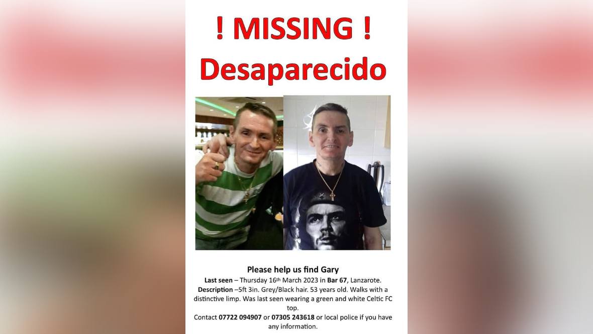 Gary was last seen two weeks ago. 